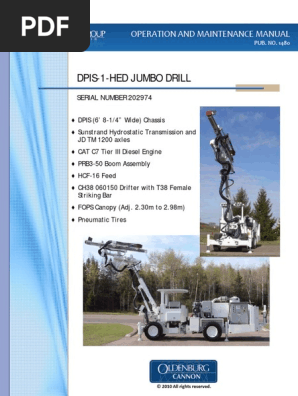 Manual De Operacion Y Mantenimiento Jumbo Pdf Drill Brake
