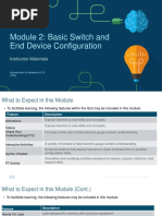 Module 2: Basic Switch and End Device Configuration: Instructor Materials