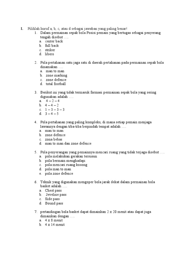 Soal Soal Kelas 11 Pdf