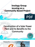 Solar Power Plant Community Benefits