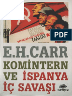 Edward Hallett Carr Komintern Ve İspanya İç Savaşı