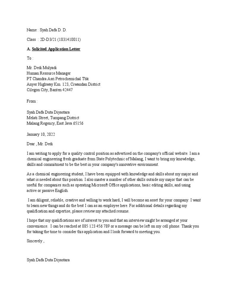 Application Letter Dabot | PDF | Behavior Modification | Learning