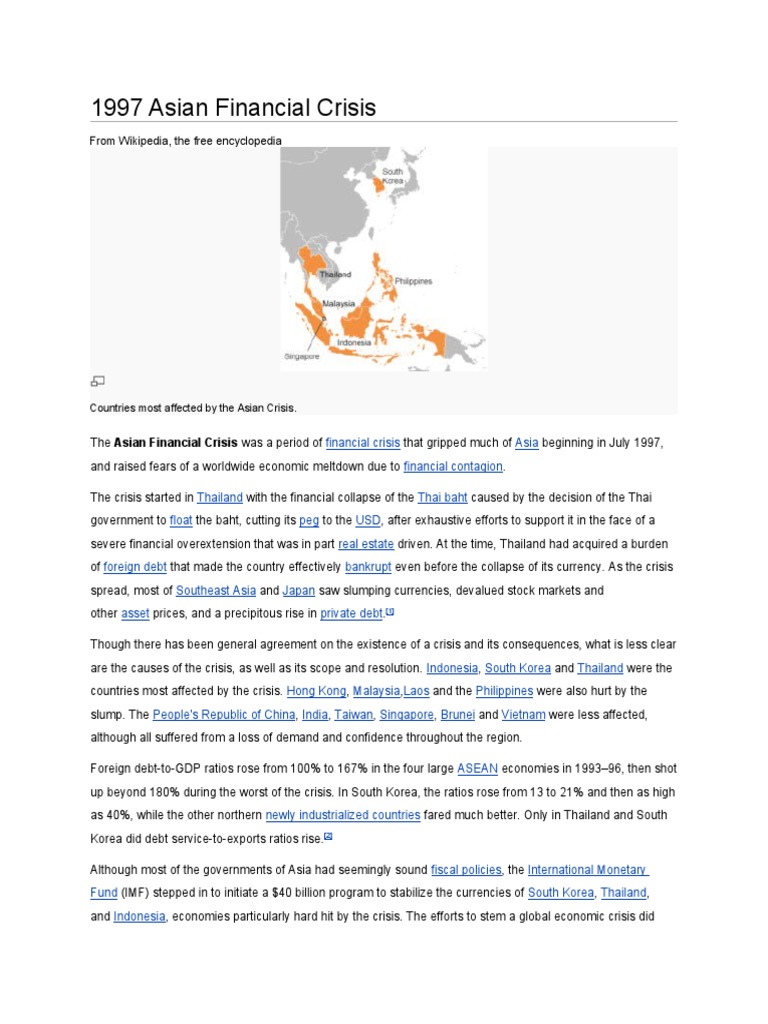 1997 Asian Financial Crisis | PDF | 1997 Asian Financial Crisis ...