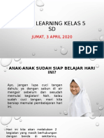 Home Learning Kelas 5 SD, 3 April 2020