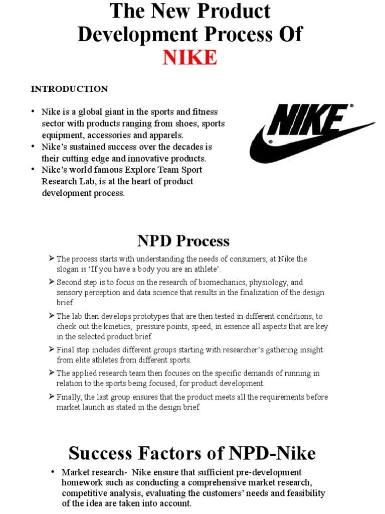 The New Product Development Process Of Nike Pptx