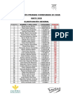 CLASIFICACIÓN GENERAL PRUEBAS COMBINADAS EN CASA