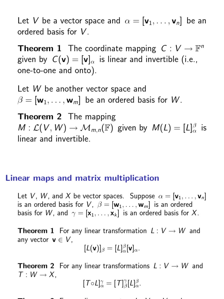 08 Invertibility And Isomorphisms Basis Linear Algebra Linear Map