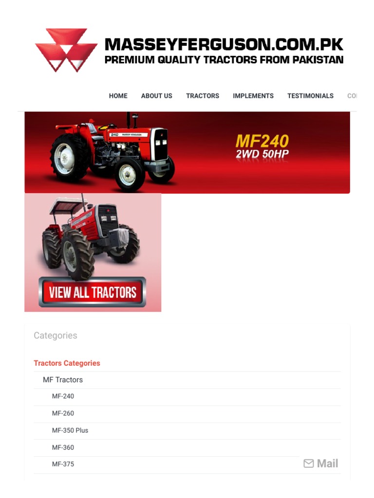 Massey Ferguson - MF 240 50HP - Xtra Series and Premium Quality | PDF ...