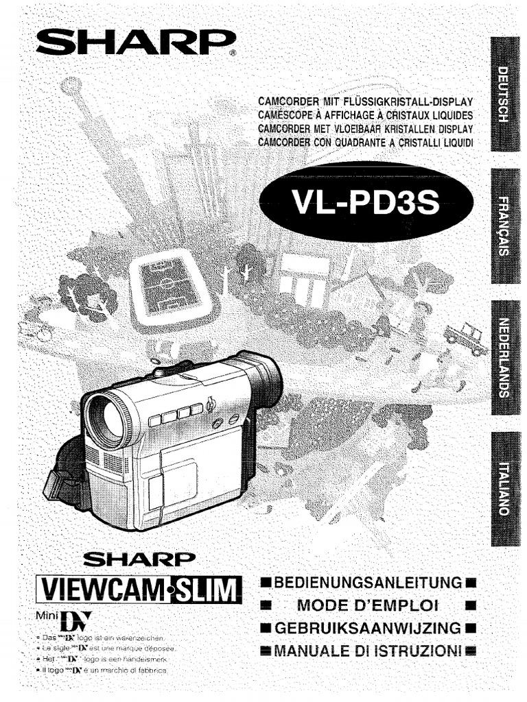 Camera NTSC Sharp VL-PD3s PDF | PDF