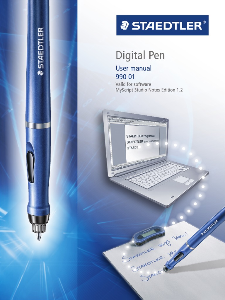 STAEDTLER DigitalPen MyScript Studio Notes Edition 1 2 Eng 54623 PDF ...