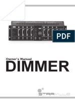 Dimmer: Owner S Manual