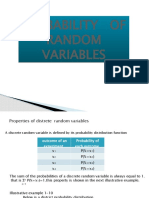 Probability of Random Variables