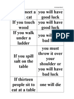 Western superstitions for good and bad luck
