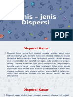 Jenis - Jenis Dispersi