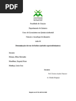 Determinação do teor de fosforo 