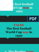 The First Football World Cup in 1962