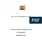 Annual Development Plan Kilifi 2015-2016 15-09-2014