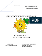 Proiect Educational: Eco-Gradinita