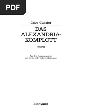 Clive Cussler - Das Alexandria-Komplott  PDF
