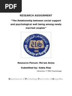Download The Relationship Between Social Support and Psychological Well Being Among Newly Married Couples by babarbeacon SN46197282 doc pdf