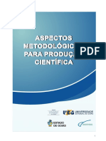 UEG - Apectos Metodológicos para Produção Científica