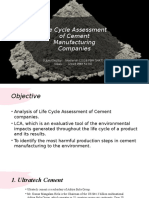 Life Cycle Assessment of Cement Companies