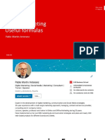 Digital Marketing - Useful Formulas - Pablo Martín Antoranz PDF
