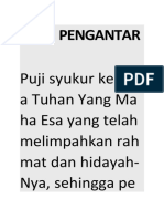 Kata Pengantar: Puji Syukur Kepad A Tuhan Yang Ma Ha Esa Yang Telah Melimpahkan Rah Mat Dan Hidayah-Nya, Sehingga Pe