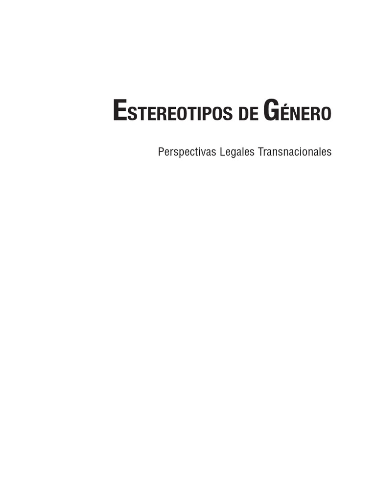 Estereotipos de Genero PDF | PDF | Estereotipos | Igualdad de género