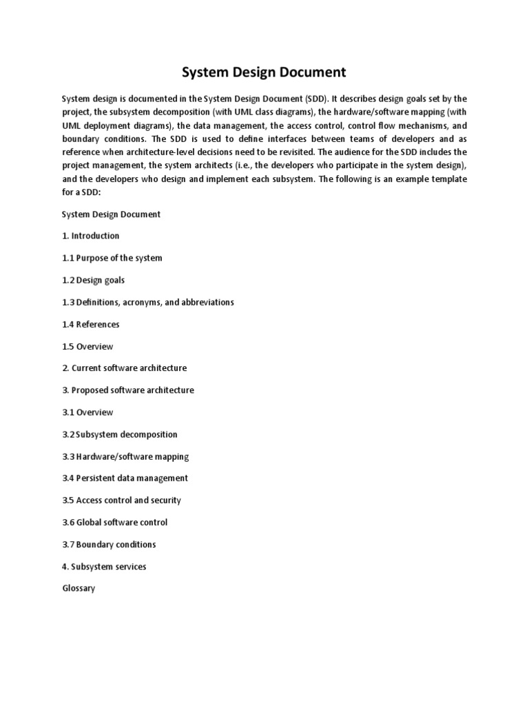System Design Document | PDF | Software Architecture | System