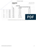 ASTM A325: Bolt Size TPI Tension Tightening Torque Range (FT LBS) (Min - Max) Min Max Galv+Waxed Plain