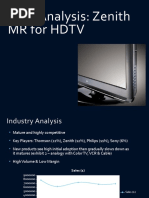 Case Analysis For Zenith MR For HDTV P