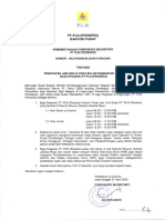 Pemberitahuan Corporate Secretary PT PLN (Persero) tentang Penetapan Jam Kerja Ramadhan 1441 H.pdf