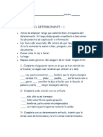 Ejercicios Del Determinante PDF