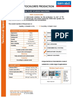 Solutions For The Production in Situ' of Calcium Hypochlorite