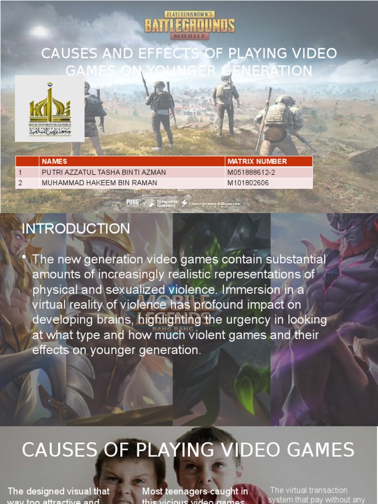 Causes and Effects of Playing Video Games On Younger Generation PDF