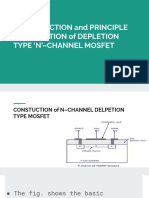 Construction and Operation of an N-Channel Depletion MOSFET