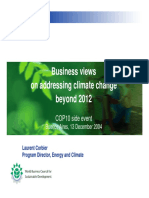 Business Views On Addressing Climate Change Beyond 2012 PDF