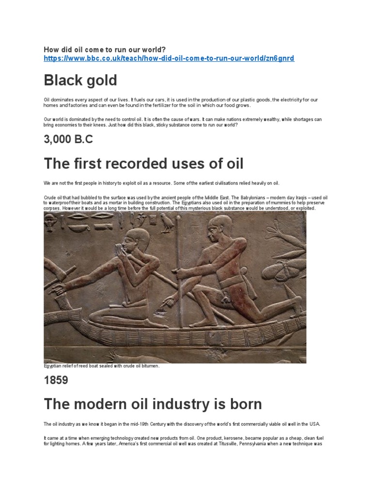 The Evolution of Oil's Global Impact | PDF | Kuwait | Petroleum