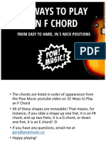 32 Ways To Play An F Chord PDF
