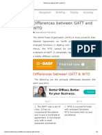 Differences Between GATT and WTO