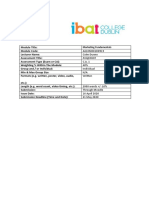 Assessment: A610M001D0919 Colm Dunne C.A. 1 40% Individual N/A Written