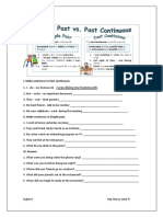 Past Simple VS Past Continuous PDF
