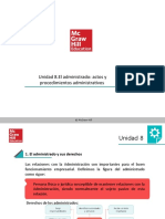 UD8 - El Administrado. Actos y Procedimientos Administrativos