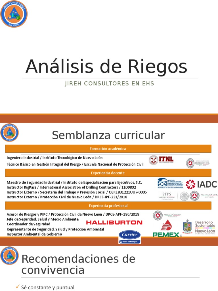 Analisis de Riesgos | PDF | Riesgo | Seguridad y salud ocupacional
