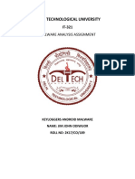 Delhi Technological University: Malware Analysis Assignment