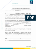 Autorización Consulta HC y Notificación Electrónica