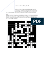 Complete The Crossword With The Correct Form of The Irregular Verb Across