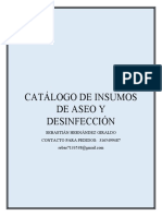 Catalogo de Insumos de Aseo y Desinfección