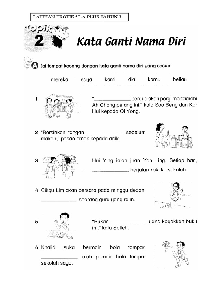 Contoh Soalan Objektif Tatabahasa - Toko Kostum Badut Maskot